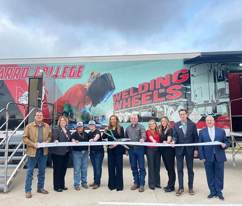 picture of Welding on Wheels Ribbon Cutting